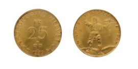 Die Schweizer Nationalbank hat zwischen 1955 und 1959 insgesamt 15 Millionen Exemplare der Goldmünzen zu 25 Franken sowie 6 Millionen Exemplare der 50-Franken-Goldstücke geprägt. Geplant war mit diesen Stücken nicht weniger als eine neue Goldwährung.